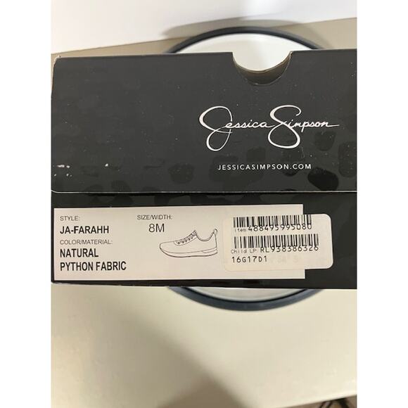 NEW Jessica Simpson JA-FARAHH Women Walking Shoes Python Fabric Sz 8M - Picture 9 of 9